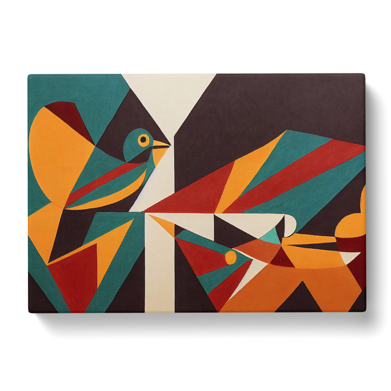 XXX-H1022-WF-8267X Staggering Abstract Bird - Wrapped Canvas Print