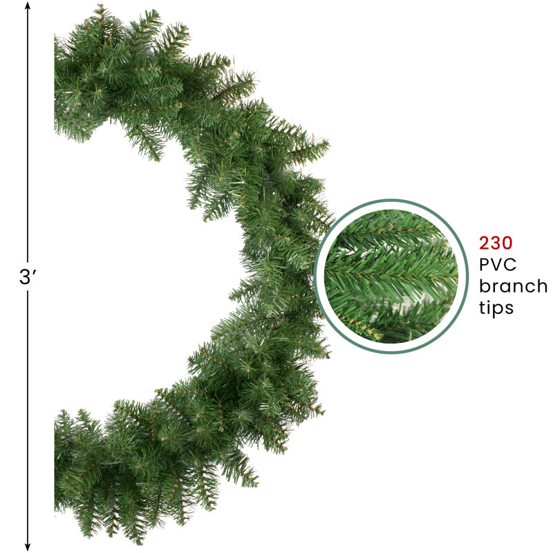 Couronne de Noël artificielle Buffalo Fir - 36 pouces
