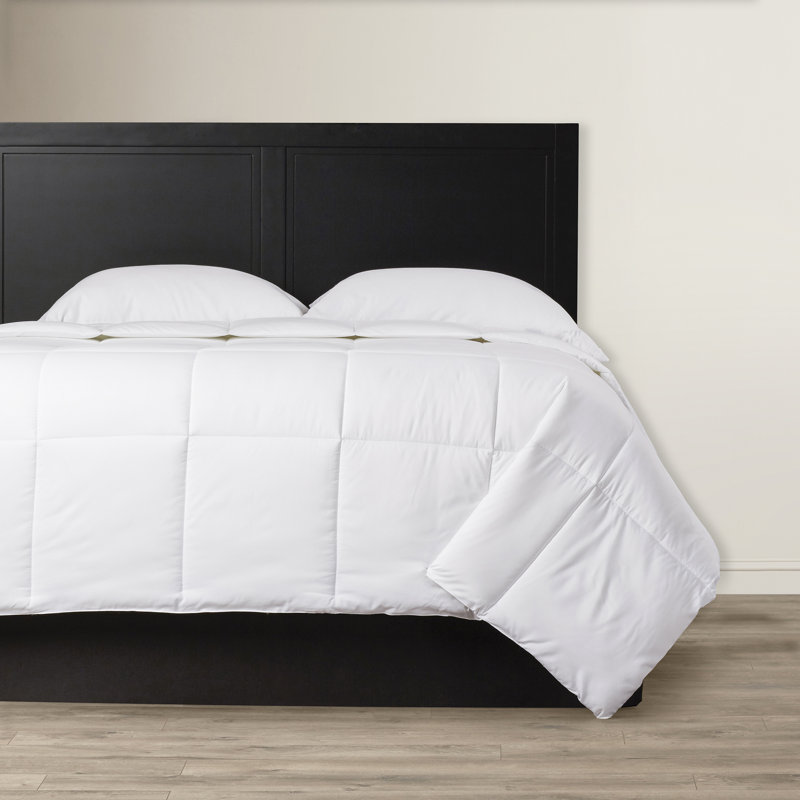 Édredon en duvet synthétique - Housse en microfibre hypoallergénique - Couvre-lit toutes saisons à carreaux cloisonnés Fluffy Baffle par Lavish Home