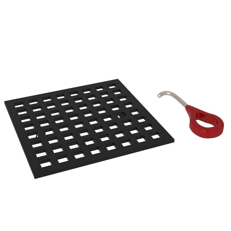 Matrix Decorative Drain Cover, Matte Black