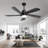 Damecia 52'' Ceiling Fan with LED Lights-1444270905