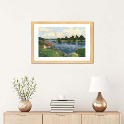 " Lakeside Cottages I " by Ethan Harper