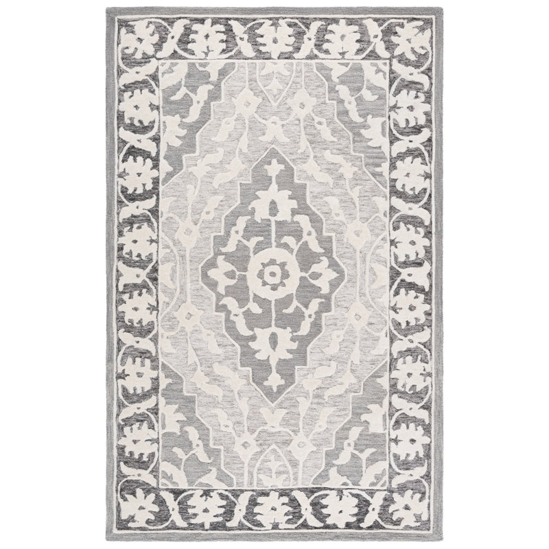 Metro 709 Hand Tufted 80% Wool; 20% Cotton Oriental Rug, Rectangle 5' x 8'