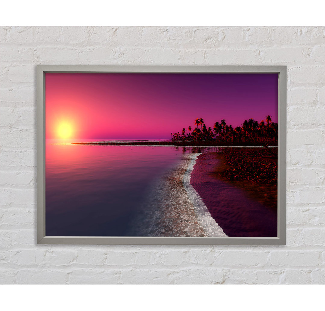 Twilight Sunset Gerahmter Druck Wandkunst