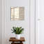 Key storage box, Opens to the left, 30x30x5, White, Wood structure with subtle grain, 