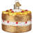 Old World Christmas Glass Blown Ornament for Christmas Tree, Pineapple Upside Down Cake