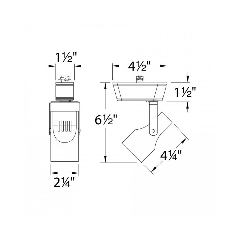 LED Adjustable Track Head, Juno Series, White