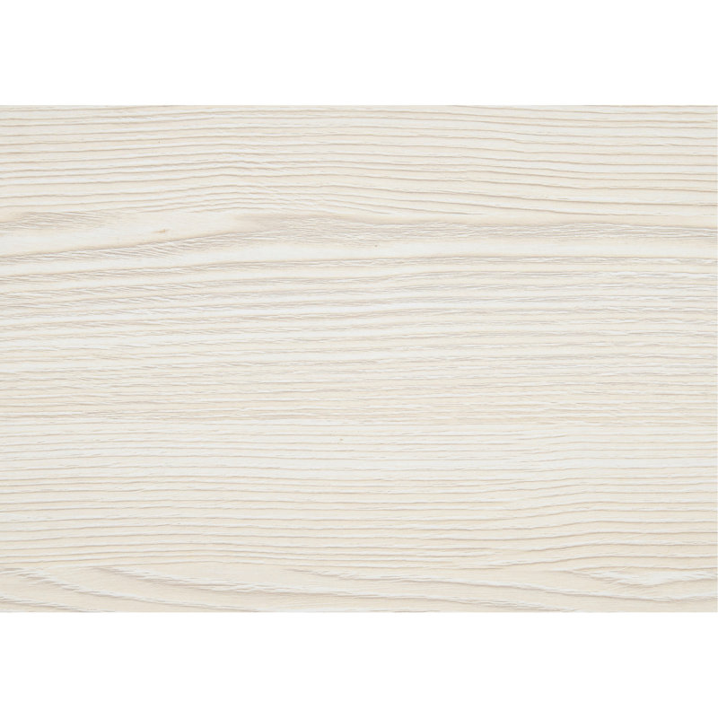 Contemporain, naturel et blanc, lit, tête de lit à panneau à DEL, papier 3D, bois d'ingénierie, mobilier de chambre à gratter, finition de sommier blanc, cadre de lit en bois, utilisation de teinture,