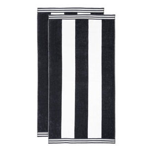 1pc Yellow Stripe Patterned Microfiber, Absorbent Towel For Bath, Rectangle  Towel, Beach Towel