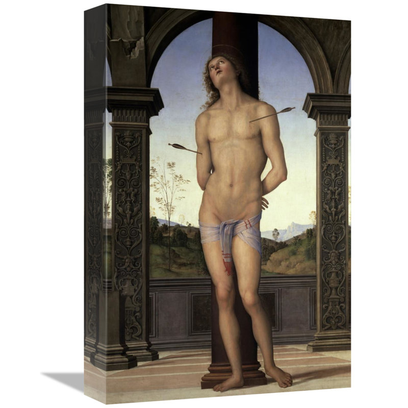 " St. Sebastian ", 16" H x 10" W x 2" D