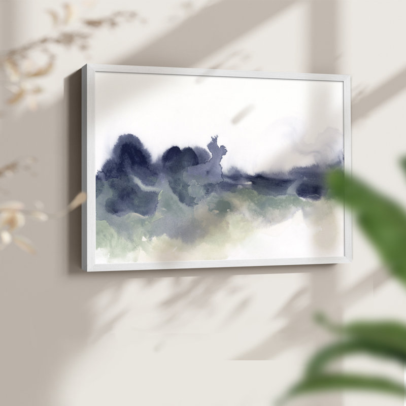 «Lake Fog I», reproduction encadrée, H 22 po x l 28 po, Blanc