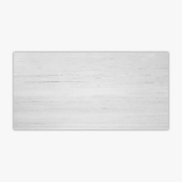 Solto White Vein-Cut Honed 12x24 Marble Tile