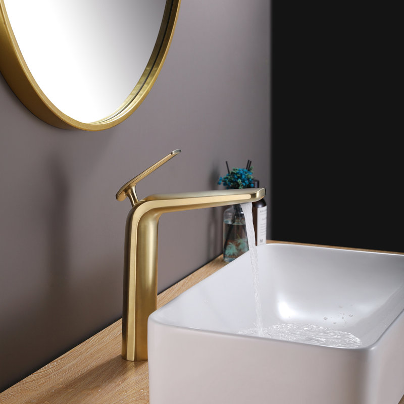 Robinet de salle de bain vasque, Or brossé