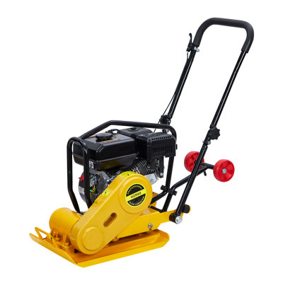 7HP Gas Plate Compactor with 22.1" x 15.9" Steel Plate and 4200-Lb Force, Heavy-Duty Vibratory Tamper for Asphalt, Pavers and Landscaping Projects