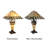 CHLOE Lighting GILES Tiffany-Style 3-Light Mission Double Lit Table Lamp 16" Shade