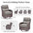 Meriline 4 - Person Outdoor Wicker Conversation Set With Swivel & Glider Chairs And Tempered Glass Side Table-122524762-122524761