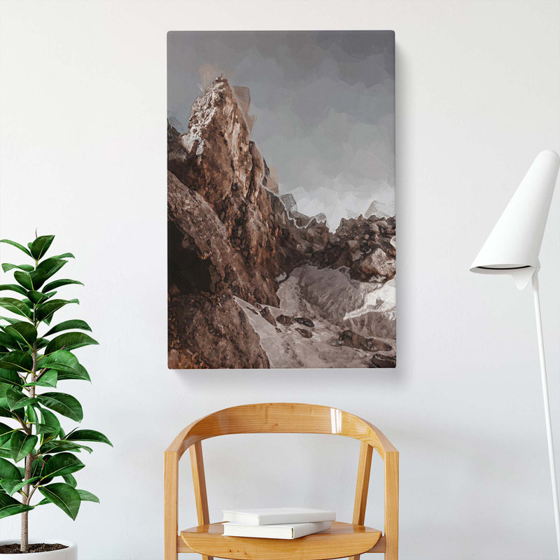 Mountains In Obereggen Italy In Abstract - Wrapped Canvas Print, 50cm H x 35cm W x 3cm D
