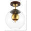Cardi Single Light Glass Semi Flush Mount