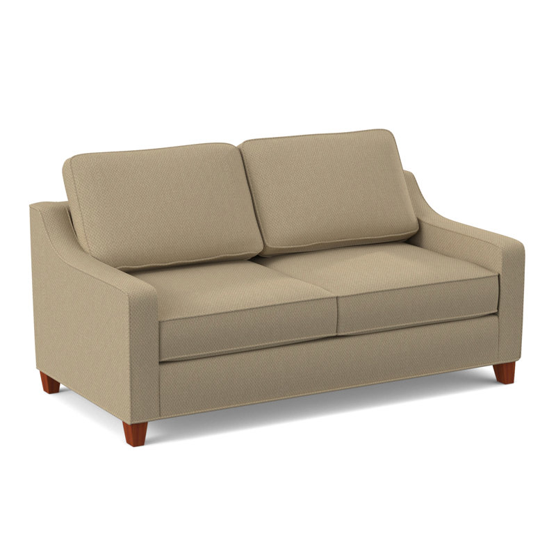 Clark 74" Square Arm Sofa with Reversible Cushions, BM Cherry, Antic Sahara