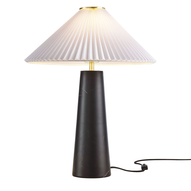 Nera Marble Table Lamp, Black