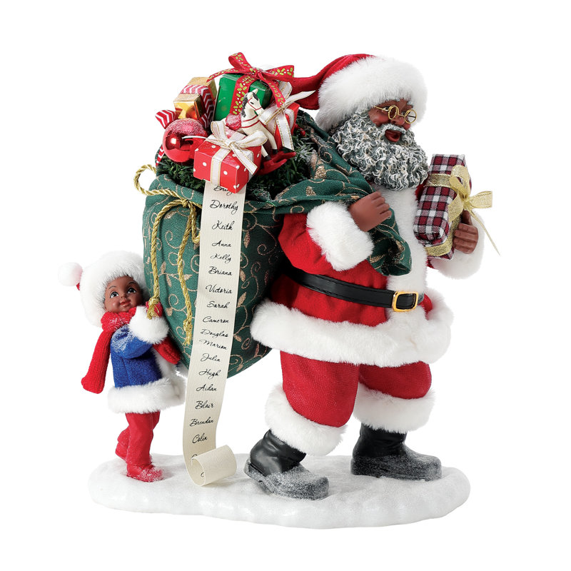 Figurine Père Noël possible qui partage la charge
