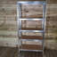Aneri 90cm W Metal Height -Adjustable Shelving Unit with Wheels