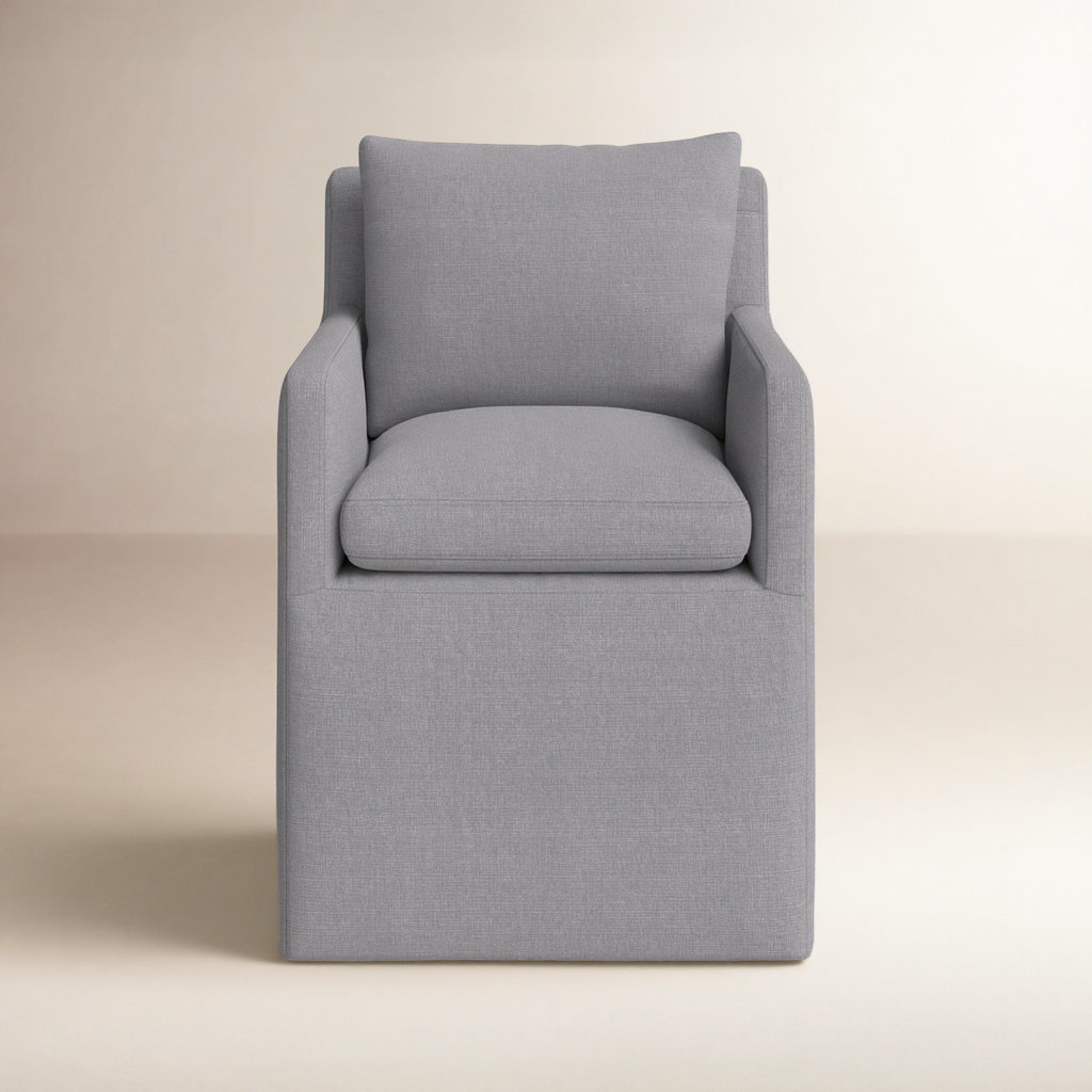 Alayaa Linen Armchair, Effie Gray Performance Linen