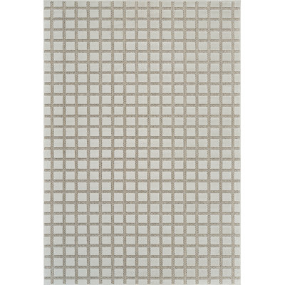 Rug Branch Hunter 5' x 7' (5'3" x 7'1") Cream/Beige Geometric Indoor Area Rug, Contemporary, Low Pile, Stain-Resistant Carpet - Living Room, Bedroom, Dining Room, and Kitchen