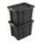 Sterilite Latching Tuff1 Stackable Storage Tote Bin w/ Latch Lid-104713205-104713204