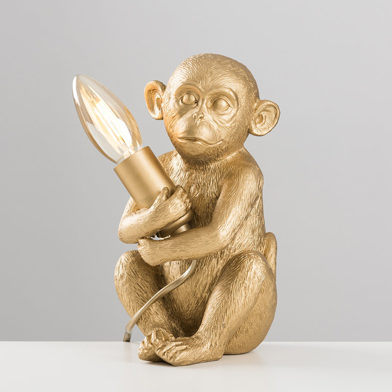Droitwich Novelty Lamp, Gold, No Bulb