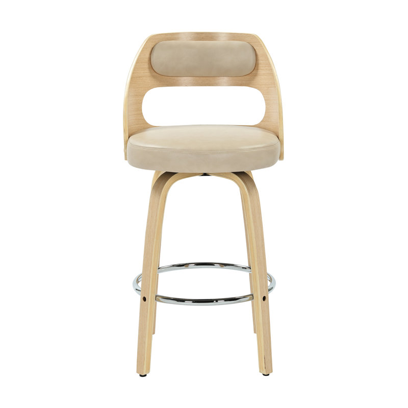 Swivel Upholstered Counter Stool, 77cm