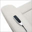 Fauteuil inclinable électrique Marsha en cuir synthétique gris clair avec levage, chauffage et massage