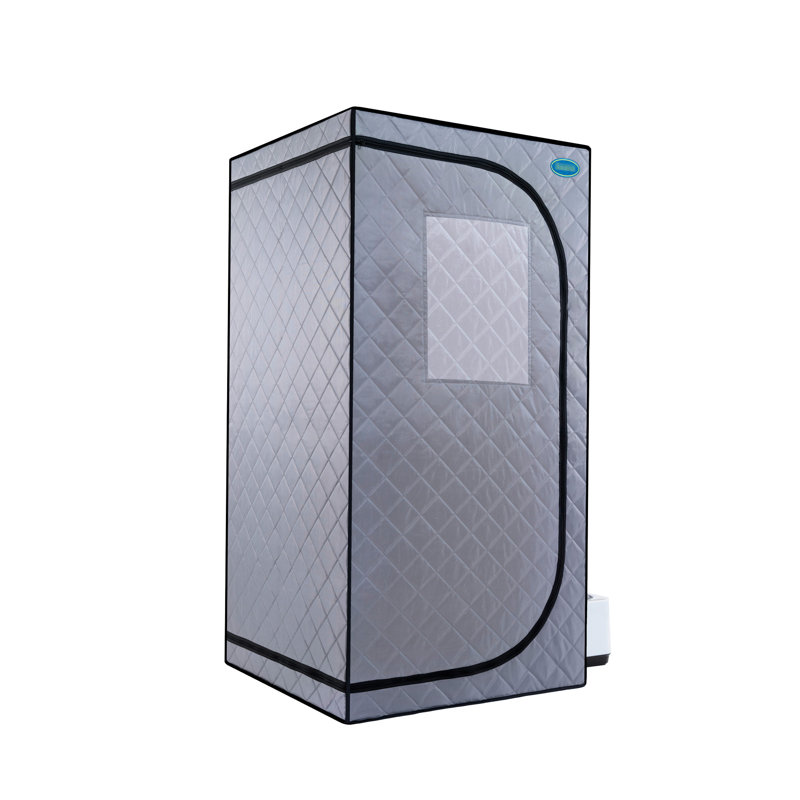 Portable Steam Grey Mini Plus - Personal Home Spa With Generator & Remote. Foldable Chair. Easy Installation. Quick Heating. Ul Accredited. Fabric. 360 Dispersion. Element. Improve Skin Smoothness