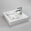 Lavabo de salle de bain vasque rectangulaire en porcelaine vitrifiée 18,5 pouces Cantrio PS-7078 
