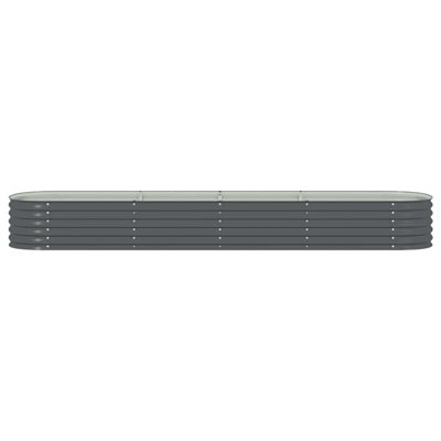 Bery Outdoor Veg Garden Raised Bed, Galvanized Steel, 158 Inch