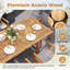 Table de salle à manger extensible pour l'extérieur en bois d'acacia de 55 à 71 po pour 6 à 8 personnes