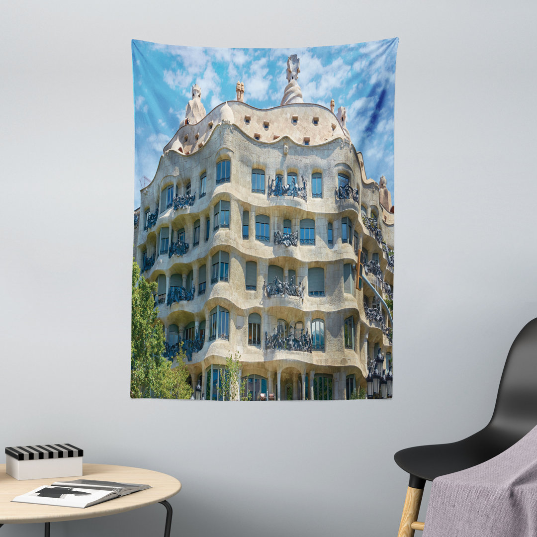 Casa Mila Barcelona Gebäude Wandteppich