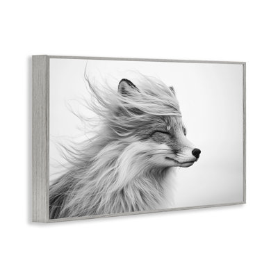Giclée encadrée de renard Easy Breezy, design par Tina LeCour