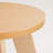 Round Accent Side Table with Wood Frame