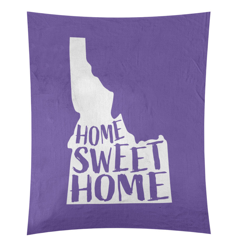 Tapisserie Home Sweet Idaho, H 27,5 po x l 37,5 po, Mauve