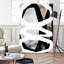 «Bold Black On White No3», reproduction d'art sur toile géante 72 po x 48 po-101719028