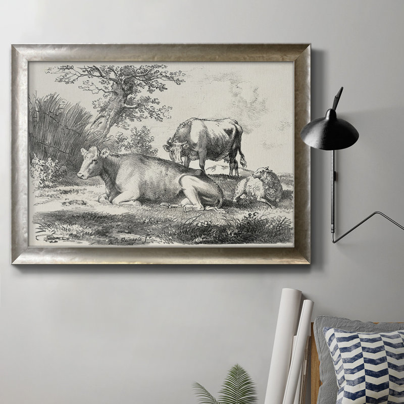 Toile encadrée de qualité supérieure avec charmes de campagne - prêt à accrocher, H 16 po x l 20 po