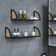 Ascano 24.8 inch Wood Floating Shelf Rattan Floating Shelves for Wall