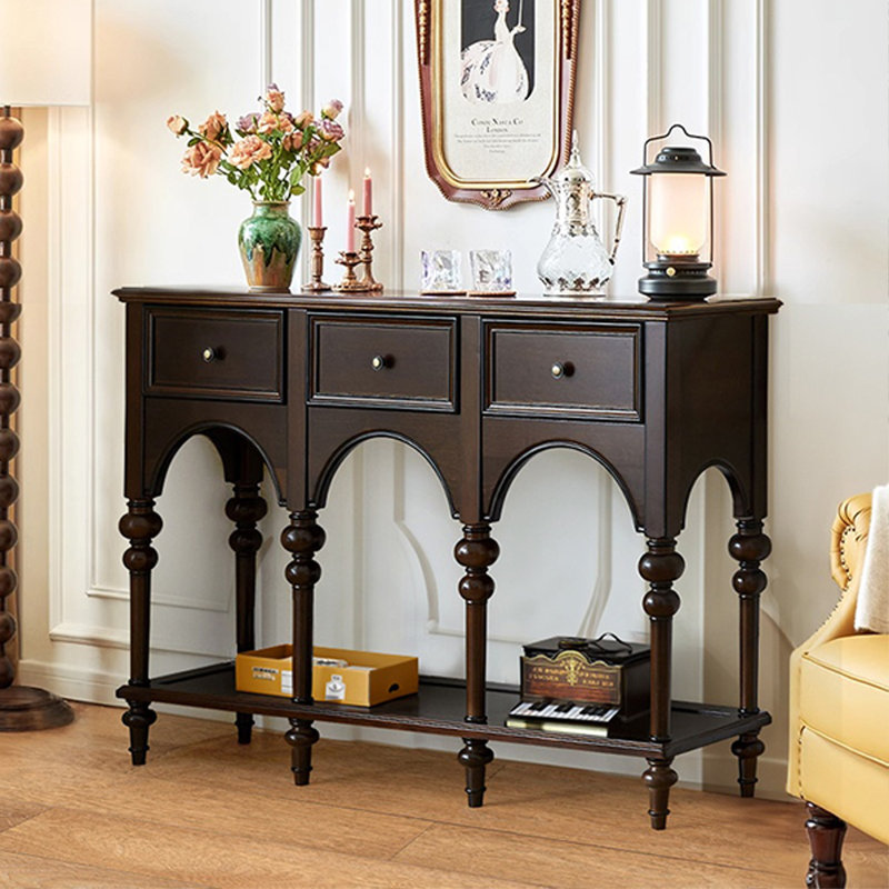 American-style minimalist console table, 36.22" H x 51.18" W x 13.78" D