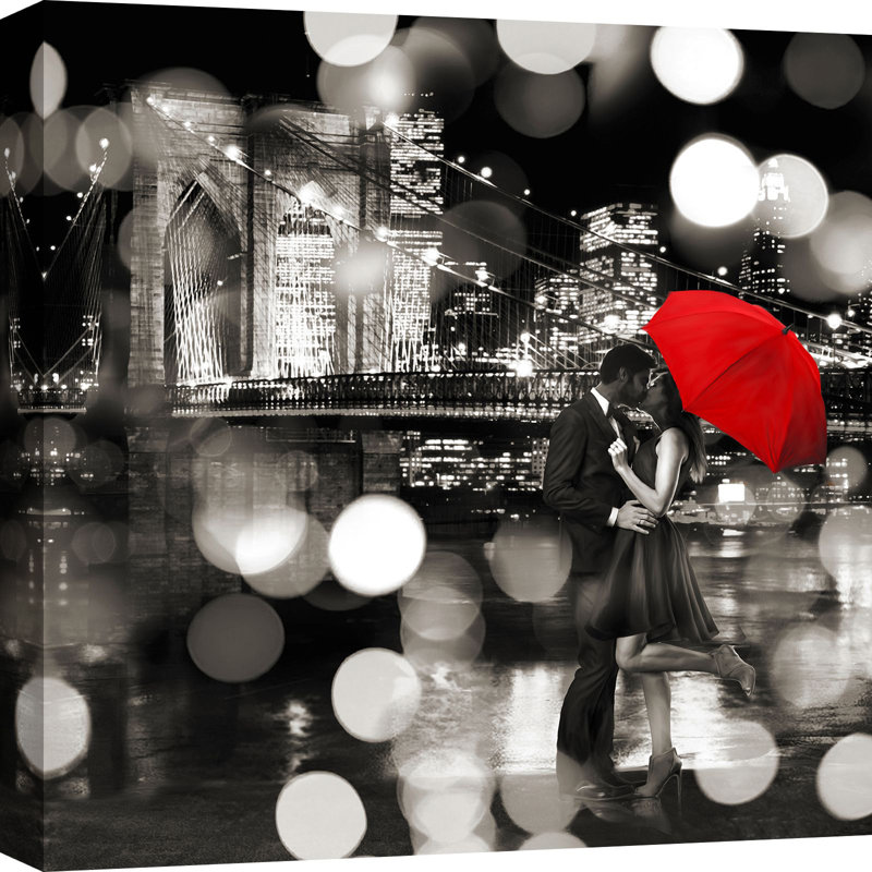 A Kiss In The Night by Dianne Loumer - Wrapped Canvas Print, 70cm H x 70cm W x 4cm D