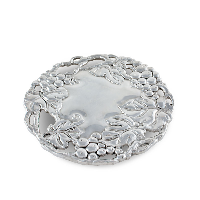 Grape Aluminum Round Trivet