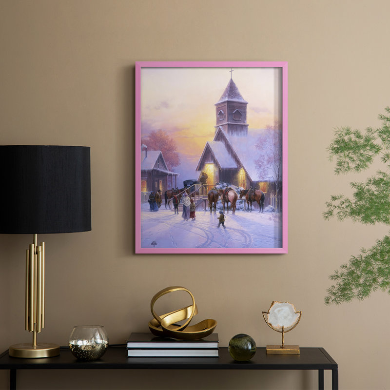 Sunday Service Framed Print - Solid Wood