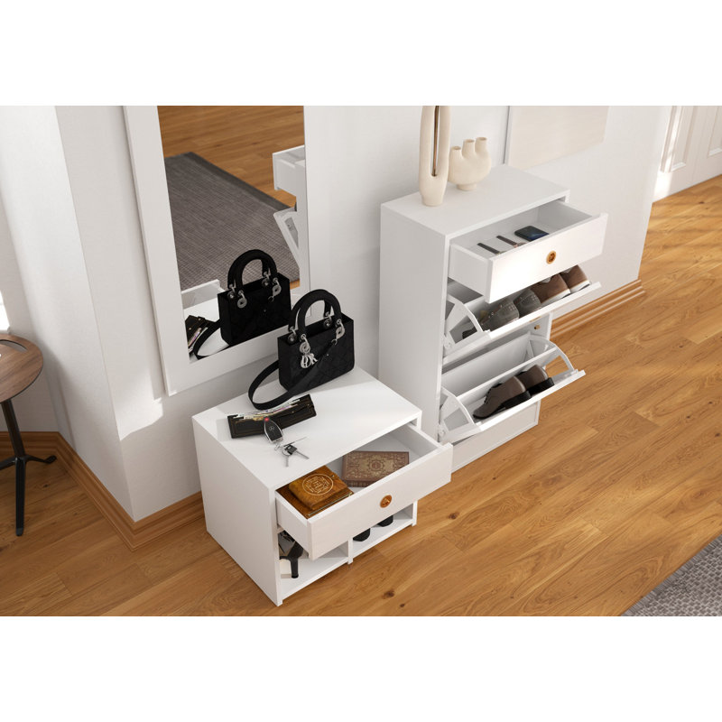 2 Pair Shoe Storage Cabinet