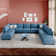 Tomario 10- Piece Upholstered U-Shaped Modular Sectional With Storage