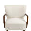 Fauteuil à cadre en bois, fauteuil d'appoint moderne pour le salon
